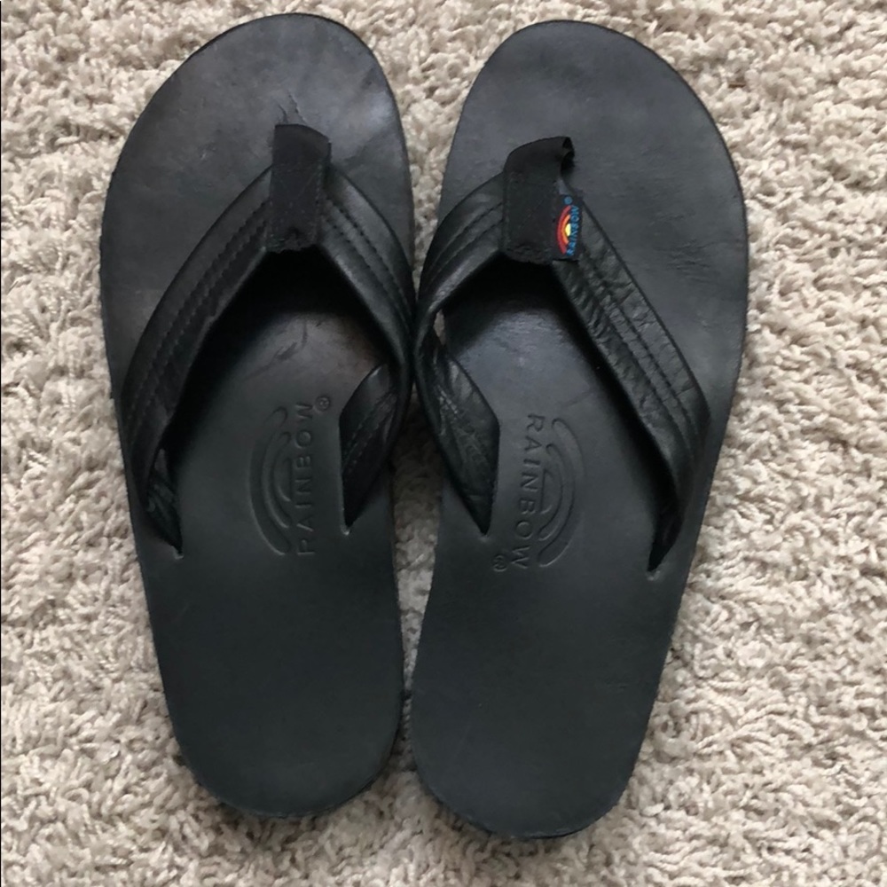 Men’s rainbow flip flop sandals